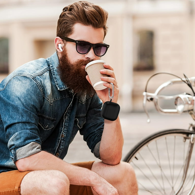 Custodia AirPods 4 2024 Nemteur - Silicone Con LED, Moschettone, Design Avocado - Foto 11