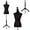 Black, variant on PINDEE Manikin Adjustable Female Dress Form 60-67 Inch, Height Adjustable Torso with Tripod Stand, Professional Display for Clothing Retail Store.60-67 Inches,Black
