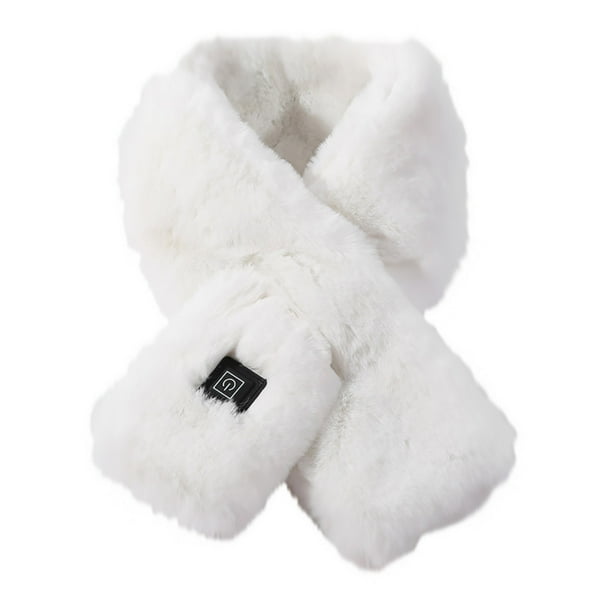 Bufanda de invierno cálida y calefactora para Navidad con protección para el cuello y enchufe USB