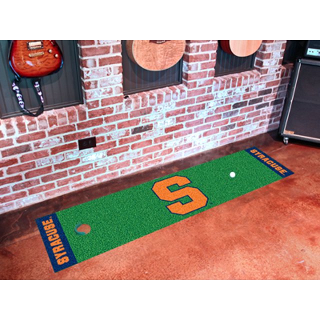 Fanmats 12815 Syracuse University Orange Nylon Putting Green Mat