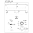 thumbnail image 3 of Kingston Brass BSFK2821 Watercourse 28-Inch Stainless Steel Linear Shower Drain with Reversible Tile Insert and Flat Grate, Drain with Base Flange and Hair Strainer in Polished Chrome, 3 of 5