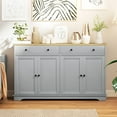 thumbnail image 2 of HOMCOM Buffet Armoire avec Tiroirs de Rangement Tablettes Ajustables Gris, 2 of 10