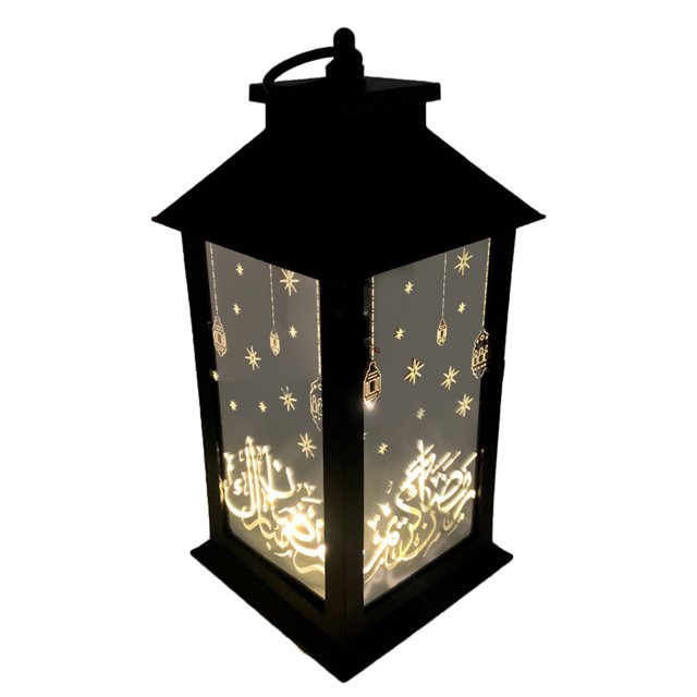 Eid Ramadan Mubarak LED Lantern Light Moon Star Home Ornament