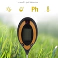 thumbnail image 3 of Probador de suelo Medidor de pH Humedad Iluminación Sensor de temperatura Pantalla LED para jardín Inglés, 3 of 14