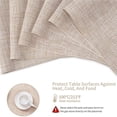 thumbnail image 3 of Tssuoun Placemats Simple Style Washable Placemat Heat Insulation Desktop Protective Table Mat Kitchen Tablecloth Supplies  2 Pcs, 3 of 6