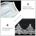 thumbnail image 4 of Kesenlong Bridal Cathedral Veil Single Layer Comb Wedding Accessory - White, 4 of 10