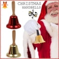 thumbnail image 4 of NSESSHome Christmas Style Metal Santa Claus Jingle Call Hand Bell School Handbell w/Handle Xmas Gifts, 4 of 4