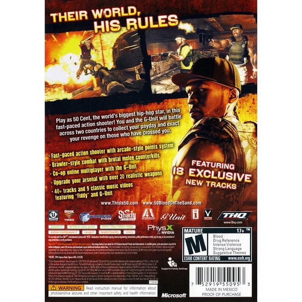 50 Cent Blood on the Sand (Xbox 360) - Walmart.com