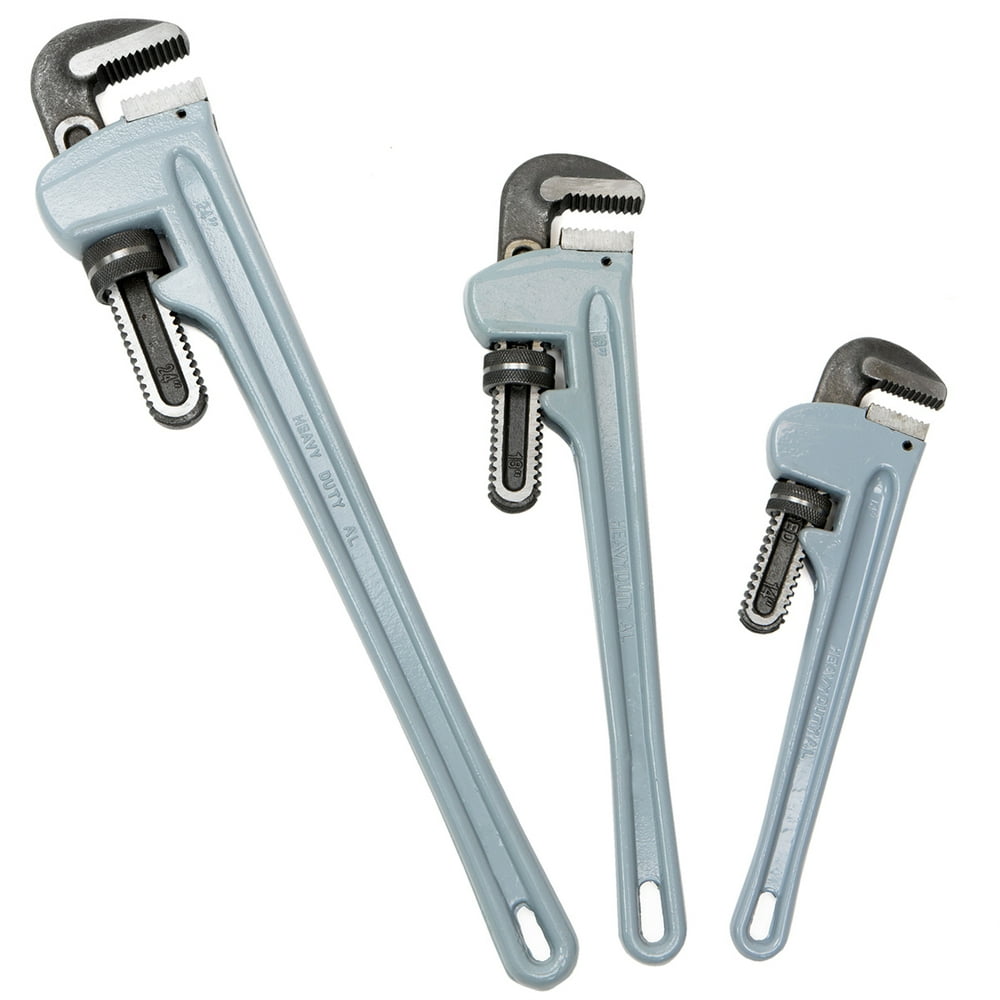 stark-3-pieces-aluminium-pipe-wrench-set-adjustable-jaw-plumbing-wrench