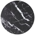 thumbnail image 1 of vidaXL Table Top Black Ø90x1 cm Tempered Glass with Marble Design, 1 of 3