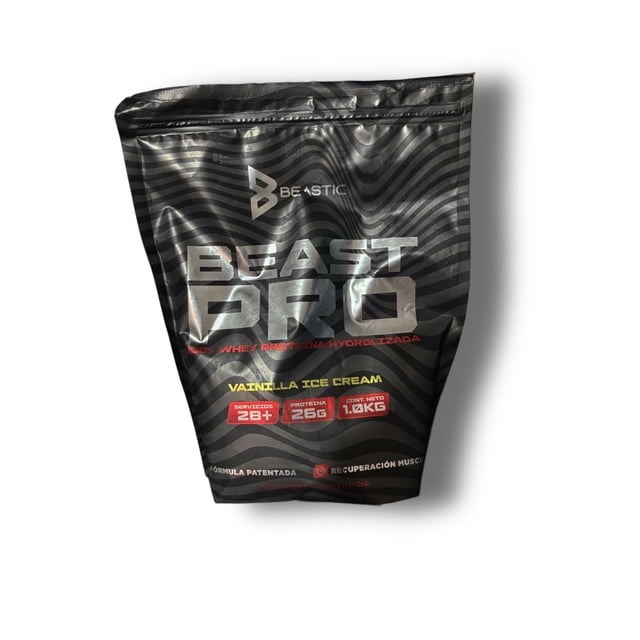Beast Pro Vainilla Ice Cream - Proteína Hidrolizada (1kg) - Rápida Recuperación