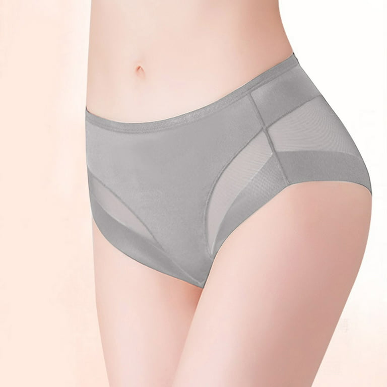 CLZOUD Women's Lingerie Sleep Panties Grey Nylon Spandex Ladies