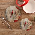 thumbnail image 2 of Bird Tower Flowers Trivet Mats Pot Holders Cotton Woven Non-Slip Heat Resistant for Hot Pots Pans Pats for Cooking Baking Set of 2, 2 of 7