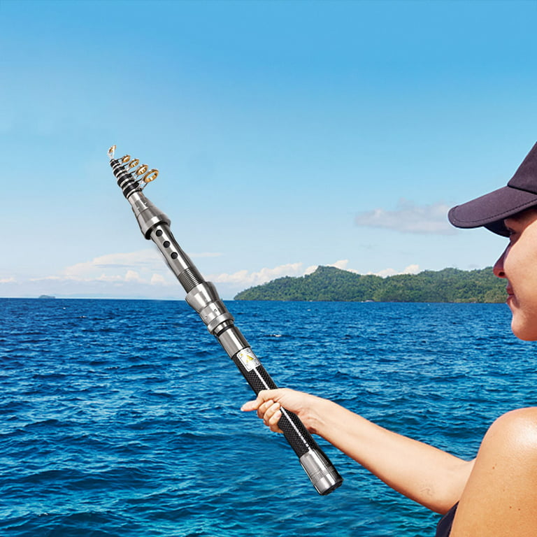 Wqjnweq Fishing Rod Carbon Ultra Short Mini Sea Fishing Rod Throwing Rod Retractable Handle Sales, Men's, Size: Large