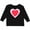 AB-Black, variant on Inktastic Valentine Red Heart with Dots Boys or Girls Long Sleeve Toddler T-Shirt