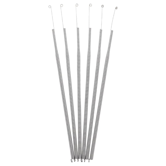 HAMPPLIES 6-Pack Self-Closing Door Springs with Hooks, Plated Metal for Interior Screen and Sliding Doors