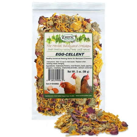 UPC: 0810012545655 | EXOTIC NUTRITION EGG-CELLENT (2oz) CHICKEN NESTING HERBS