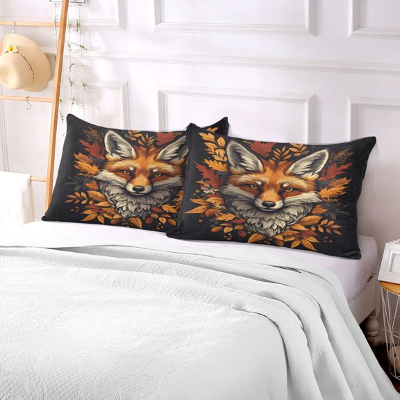 Pillow Case Plush Pillow Design Fox Head Pattern Case standard size/King size/Queen size Bed Pillow Pillowcases