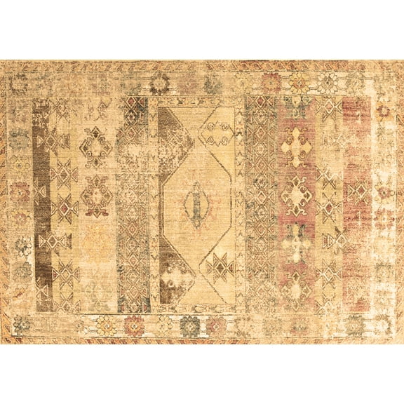 Ahgly Company Indoor Rectangle Persian Brown Traditional Area Rugs, 4' x 6'