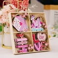 thumbnail image 5 of Valentine's Day Heart Wooden Hanging for Home Wall Window Atmosphere Decoration Four Grid Display Prop Valentine's Day Decorations, 5 of 5