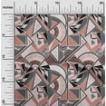 thumbnail image 1 of oneOone Cotton Silk Dusty Rose Fabric Triangle & Art Geometric Craft Projects Decor Fabric Printed By The Yard 42 Inch Wide, 1 of 4
