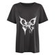 thumbnail image 5 of Camiseta de manga corta suelta con estampado de manga caída de Halloween para hombres y mujeres Pompotops hfajkhk140211, 5 of 9