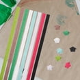 thumbnail image 4 of 320pcs Glitter Origami Star Folding Paper Rainbow Five Star Paper for DIY Craft (Mixed Color), 4 of 6