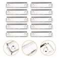 thumbnail image 1 of unbranded 15Ud Clips Montables Para Tablas Escritura Oficinas Uso En Hogar Color Plata, 1 of 8