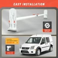 thumbnail image 2 of AA-Racks Model DX36 Ford Transit Connect 2008-13 Utility Three Bar Drilling Van Roof Ladder Rack Matte White (DX36-T-WHT-TR), 2 of 7