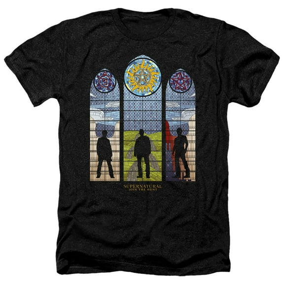 Supernatural - Stained Glass - Heather Short Sleeve Shirt - Small