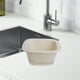 thumbnail image 5 of Cesta de filtro de fregadero de plástico blanco de 1 pieza,cesta de drenaje doble grande para verduras y frutas,cesta de almacenamiento apta para alimentos. Rkxzt, 5 of 6