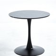 thumbnail image 4 of Tulip Special Office Desk, Black Marble Color Top With Metal Legs, Kitchen & Use, Stable Easy To Clean Table, Special, For ,, 4 of 5