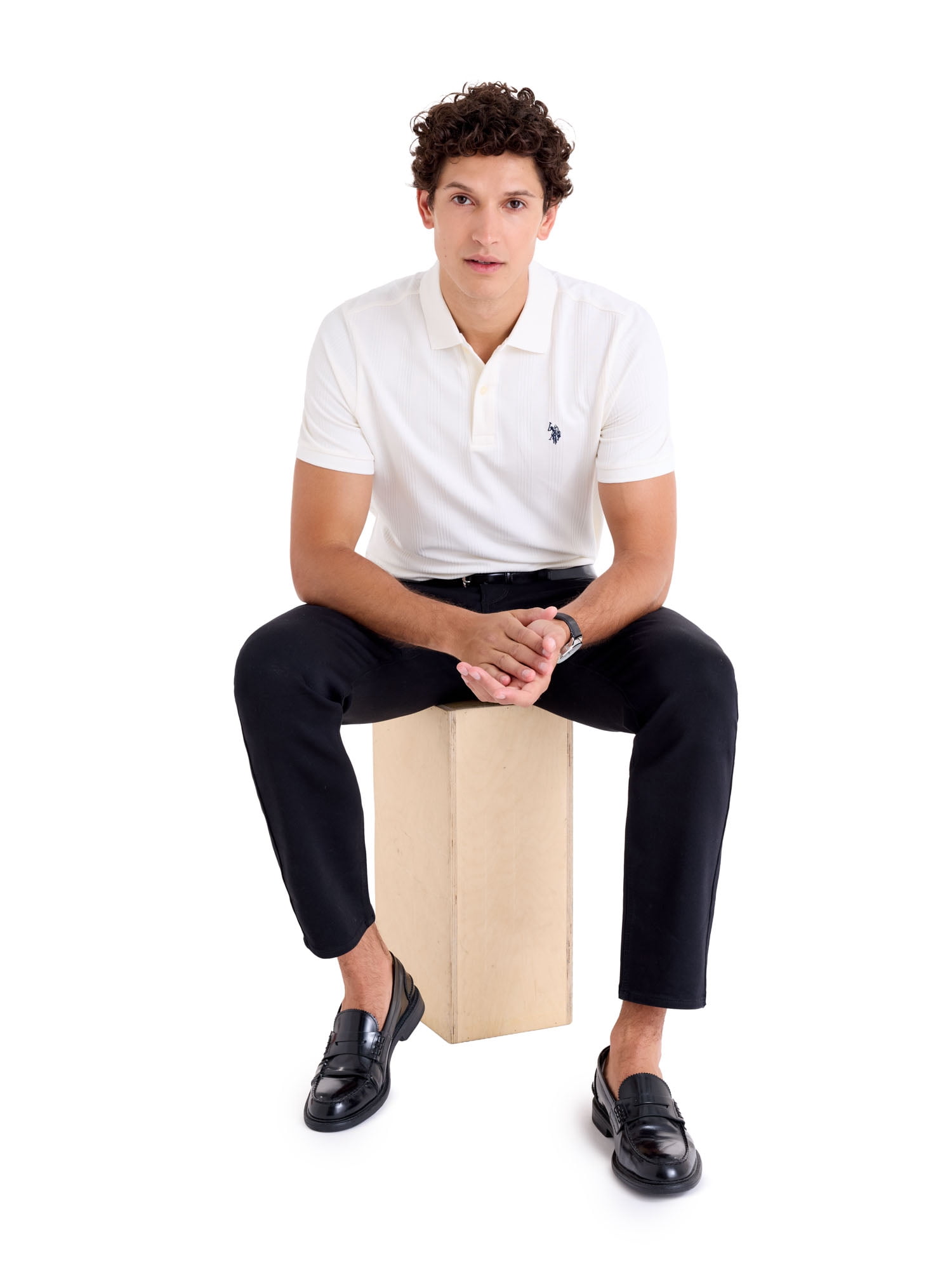 U.S. Polo Assn. Men's Slim Straight Knit Denim Jean