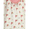 thumbnail image 5 of MORTTIC Toddler Infant Girl Floral Dress Bubble Sleeve Full Floral Print Princess Dress Cute Spring & Summer Casual Outfit for Little Girls, 5 of 6