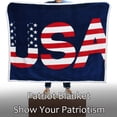 thumbnail image 3 of American Flag Sherpa Throw Blanket Polar Fleece, Super Cozy Warm TV Blankets for Bed or Couch Reversible 50" x 60", 3 of 7