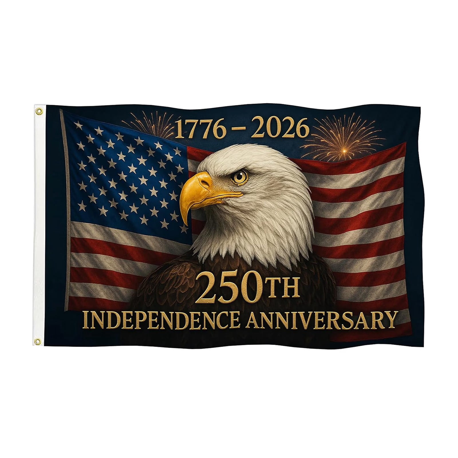 Win s Way USA 250th Anniversary Flag 1776-2026 American Independence Celebration Banner
