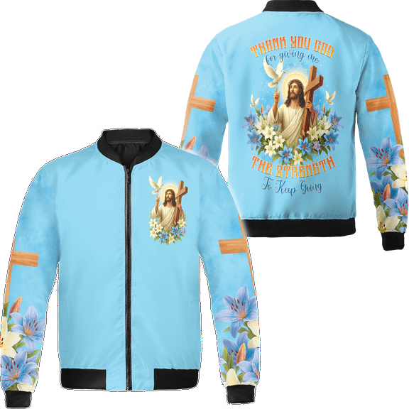 Lotusprinthandmade Jesus God All-over Print Bomber Jacket S-5XL Multicolor (S), christian faith based bomber jacket, religious jesus bomber jacket