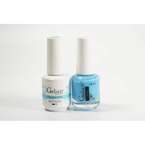 Gelixir Nail Polish Gel Matching Lacquer Sky Blue 1 PK #079