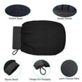 thumbnail image 3 of HOMEIORA 2PCS Exfoliating Glove Body Scrubber - Exfoliating Mitt Dead Skin Remover, Shower Face and Body Exfoliator - Korean Style Skin Scrubber Washcloth, Dark Brown, 3 of 8