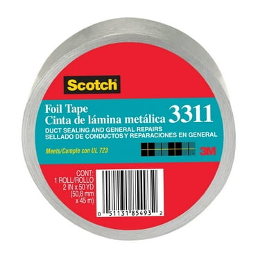 3M 85493 Scotch 3311 Foil Tape (2 Inches x 50 Yards) (2 Pack)