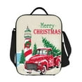 thumbnail image 7 of Bingfone Merry Christmas 1 Reusable Insulated Lunch Bag Cooler For Work School Picnic Or Travel, 7 of 7