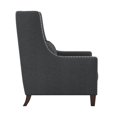 thumbnail image 4 of OakvillePark Vye Fabric Upholstered Accent Chair, Dark Gray, 4 of 6