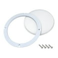 thumbnail image 4 of 2pcs 4" Speaker Grill Mesh Decorative Circle Woofer Guard Protective Cover Audio Accessories White, 4 of 5
