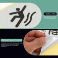 thumbnail image 4 of YSNOOWE 4Pcs Self-Adhesive Floor Signs PVC Caution Wet Floor Stickers for Customers and Staff 11.8x3.1x0.04in, 4 of 7
