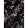thumbnail image 4 of FEORJGP Women's Summer Floral Skirt Ladies Elegant Midi Skirt Irregular Flowy A-line Skirt Elastic Waist Skirt Fashion Casual Streetwear for Travel Beach Shopping, 4 of 6
