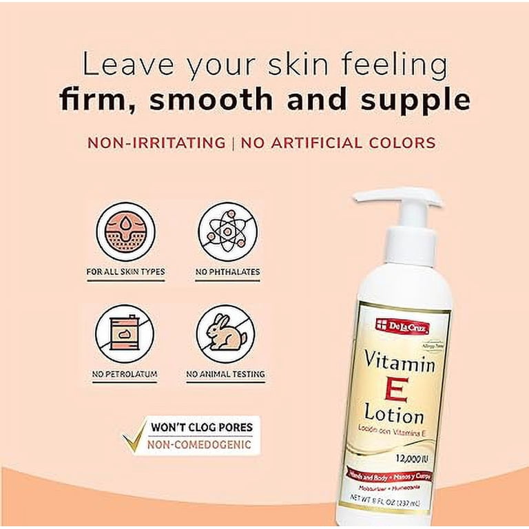 De La Cruz, Lotion, 8 oz, Enriched with Avocado Oil and Aloe Vera