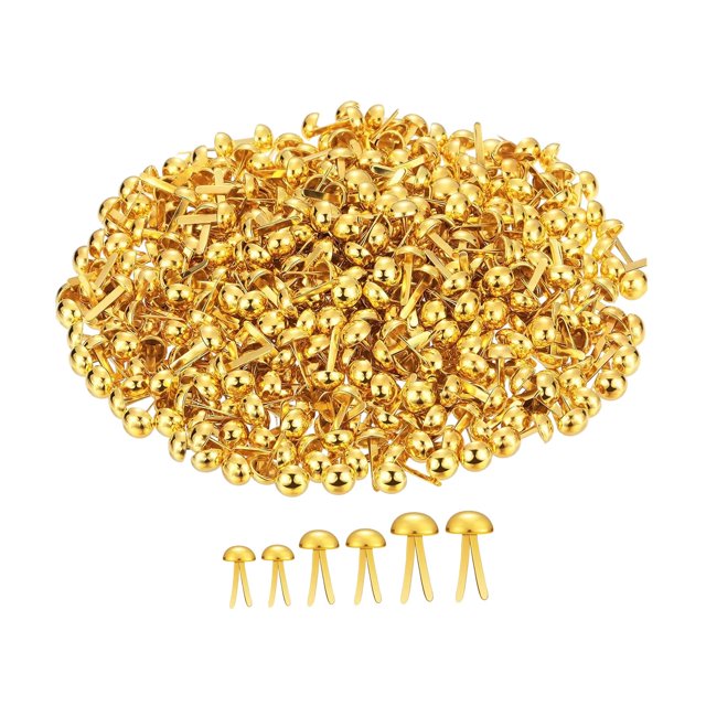 300 clips de papel, pasadores partidos estañados, alfileres para manualidades, chinchetas, remaches para scrapbooking Múltiples tamaños