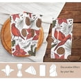 thumbnail image 4 of GZHJMY Retro Cardinal Poinsettia Christmas Cloth Napkins, Set of 6 20 x 20 Inch Soft & Comfortable Polyester Dinner Napkins for Family, Restaurant, Holiday, Weddings, Parties, 4 of 5