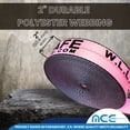 thumbnail image 5 of Mega Cargo Control USA 6 Pack Heavy Duty 2" x 30' Ratchet Tie Down Strap W/ Flat Hook WLL: 3333 lbs Pink, 5 of 7