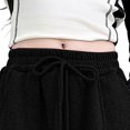 thumbnail image 5 of UACY Girls Wide Leg Sweatpants Baggy Sweat Pants for Teen Girls Kids Loose Fit Straight Leg Joggers with Pockets Drawstring Waist (Black, 7-8 Years), 5 of 6